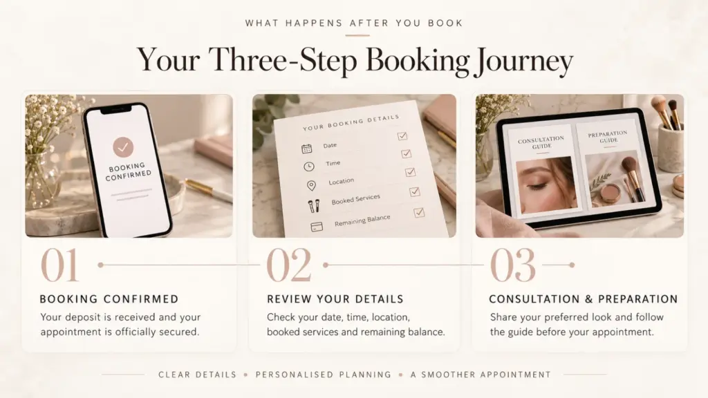Booking Preparation Guide Three steps