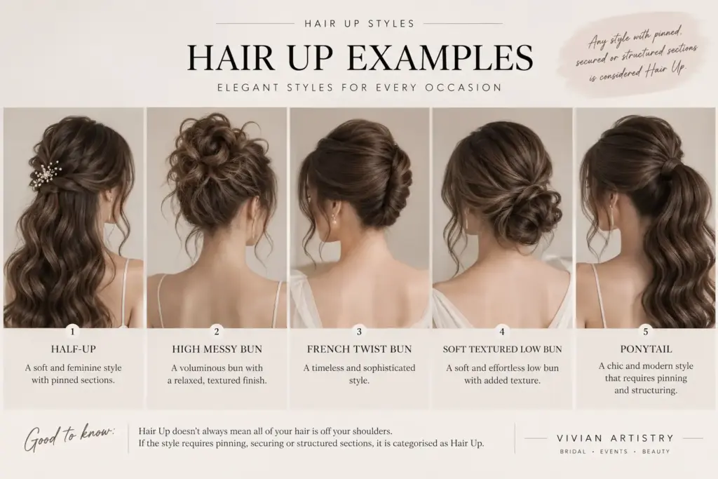 Hair up & hair down vivian makeup artistry melburne